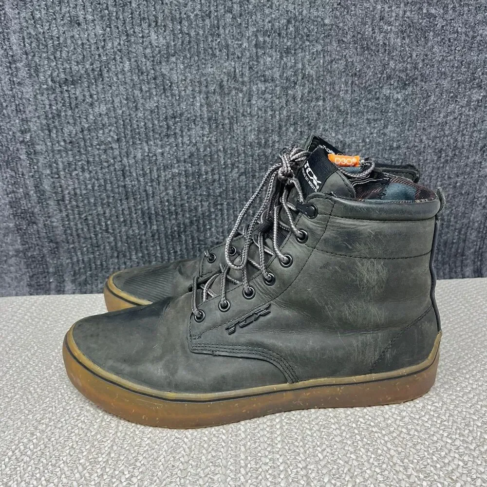 TCX Dartwood WP Waterproof Motorcycle Boots Grey Leather Lace Up Mens 45 / 12 US